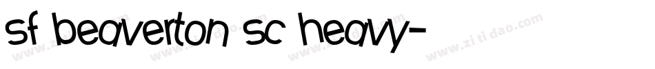 sf beaverton sc heavy字体转换